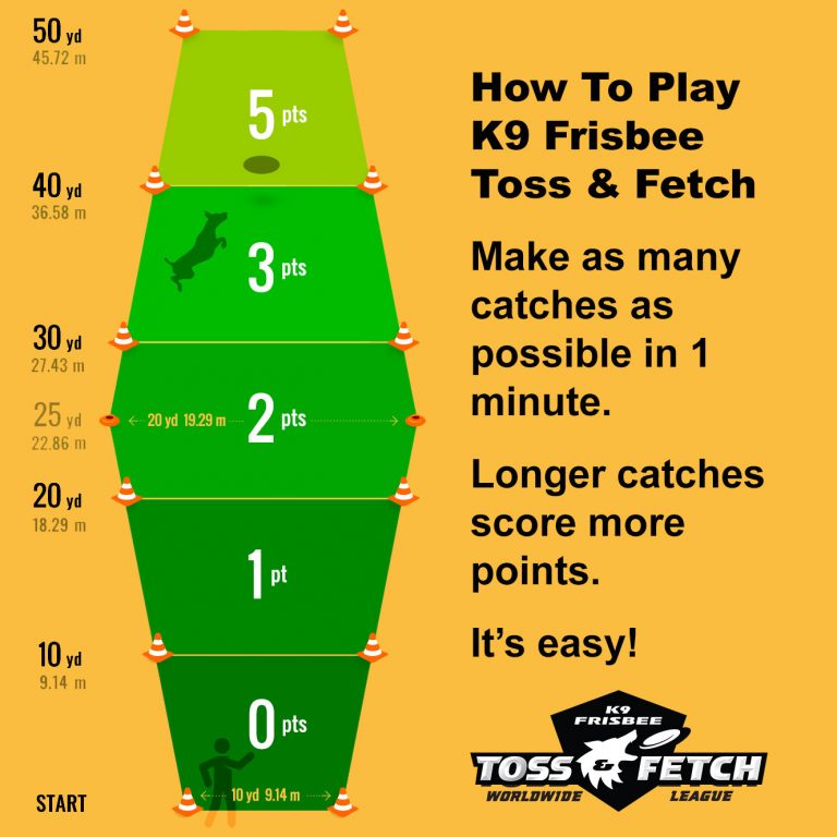 League Rules K9 Frisbee Toss & Fetch Disc Dog League